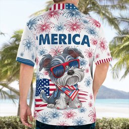 Schnauzer AOP Hawaii Shirt