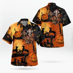 Dachshund Halloween AOP Hawaii Shirt