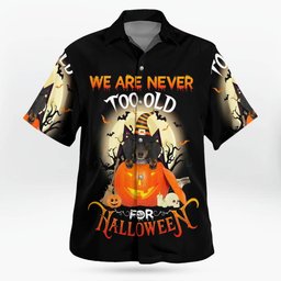 Dachshund Halloween AOP Hawaii Shirt