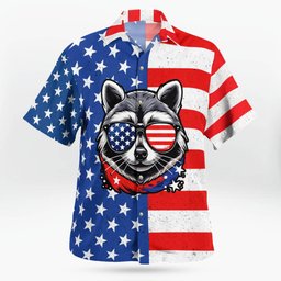 Raccoons AOP Hawaii Shirt