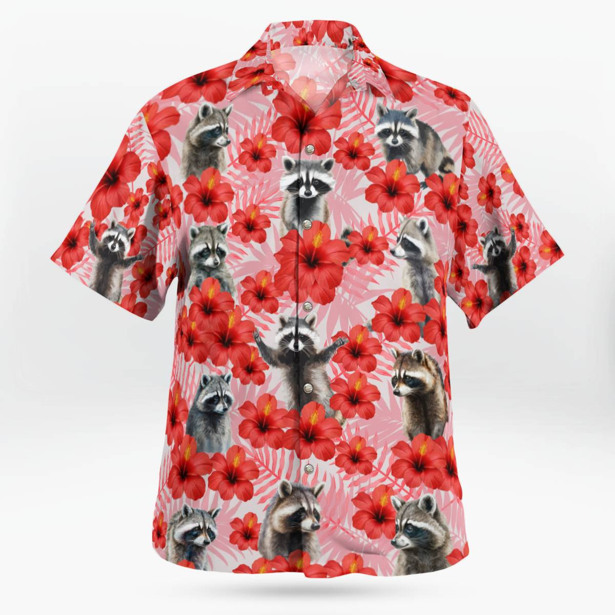 Raccoons AOP Hawaii Shirt