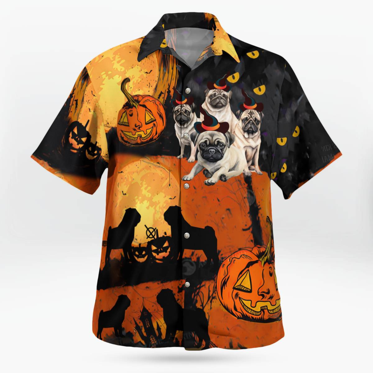 Pug Halloween Hawaii Shirt