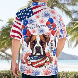 Boxer Dog AOP Hawaii Shirt