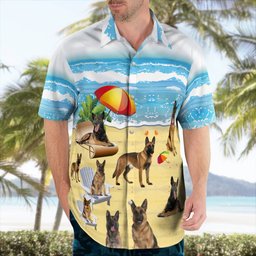 Belgian Malinois AOP Hawaii Shirt