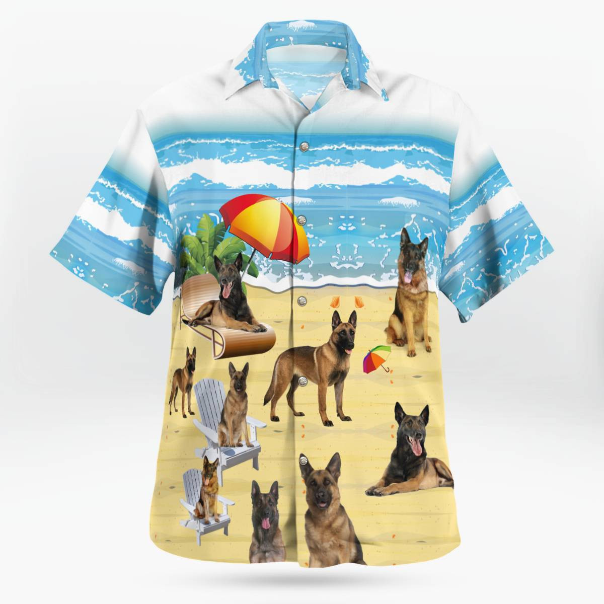 Belgian Malinois AOP Hawaii Shirt