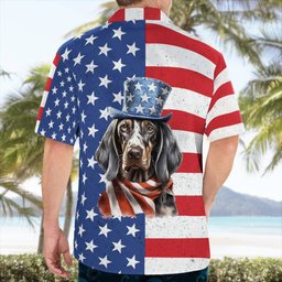 Bluetik Coonhound AOP Hawaii Shirt