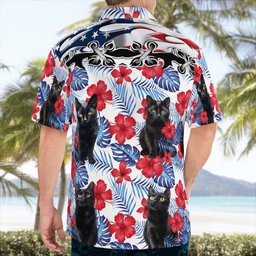 Black Cat Hawaii Shirt