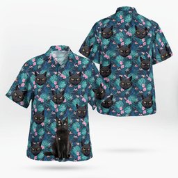 Black Cat Hawaii Shirt