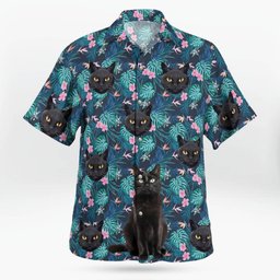 Black Cat Hawaii Shirt