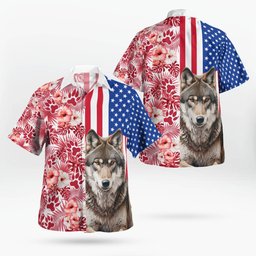 Wolf AOP Hawaii Shirt