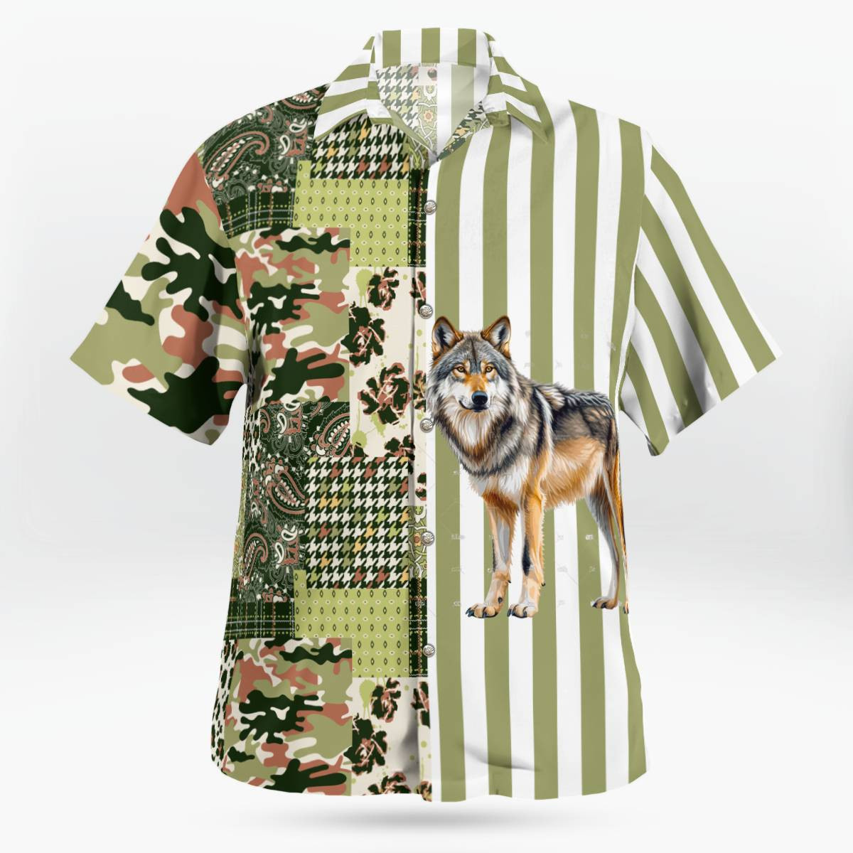 Wolf AOP Hawaii Shirt
