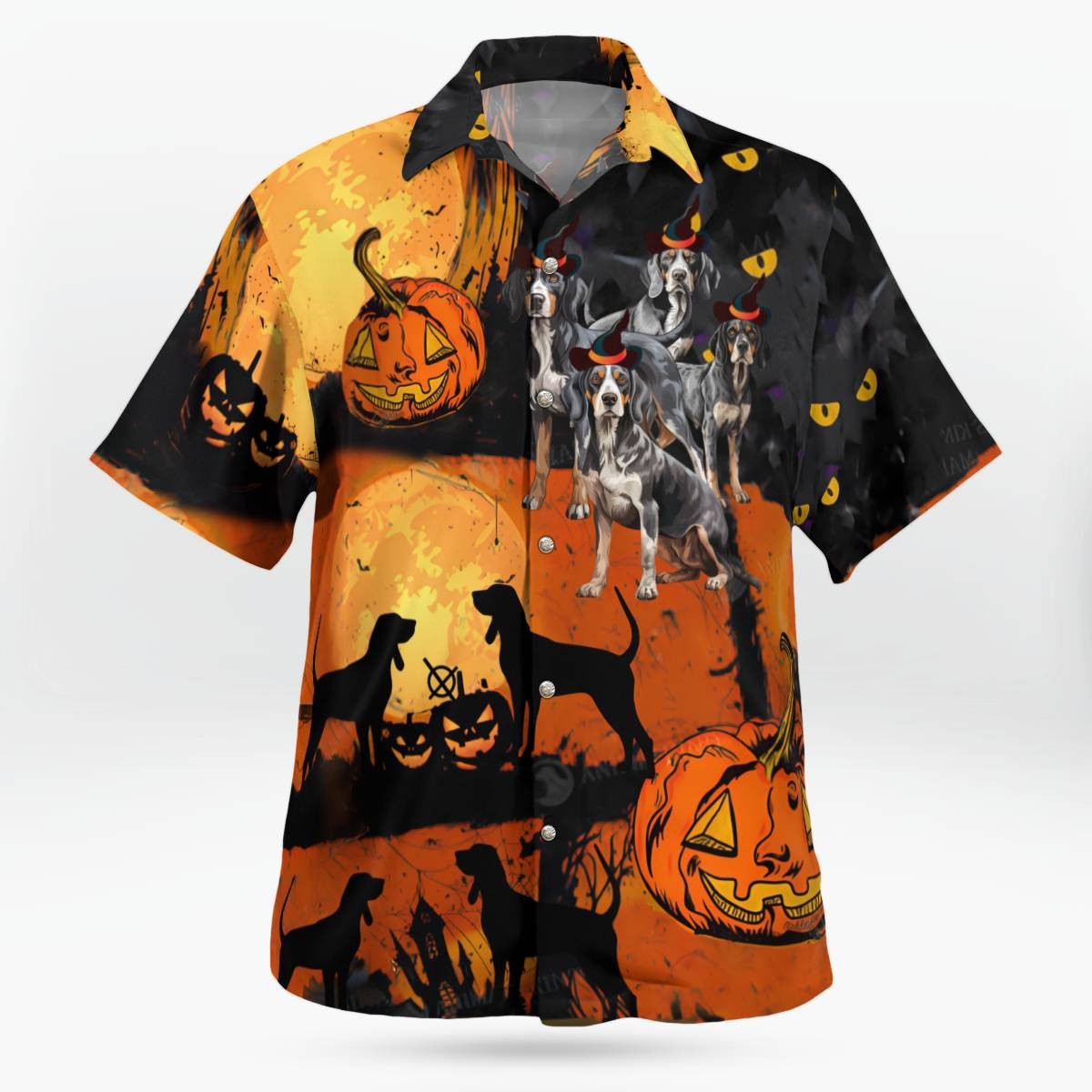 Bluetik Coonhound Halloween Hawaii Shirt