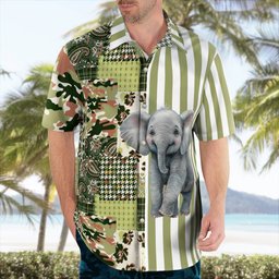 Elephants AOP Hawaii Shirt