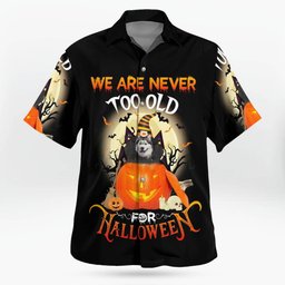 Alaskan Malamute Halloween AOP Hawaii Shirt