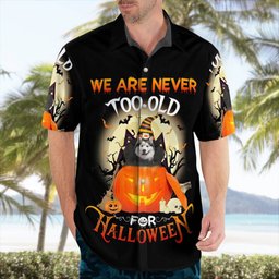 Alaskan Malamute Halloween AOP Hawaii Shirt