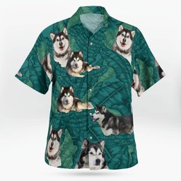 Alaskan Malamute AOP Hawaii Shirt