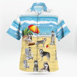 Alaskan Malamute AOP Hawaii Shirt