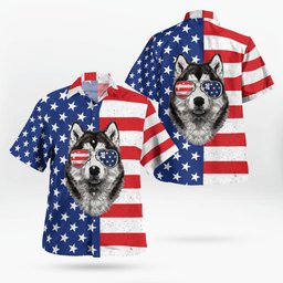 Alaskan Malamute AOP Hawaii Shirt