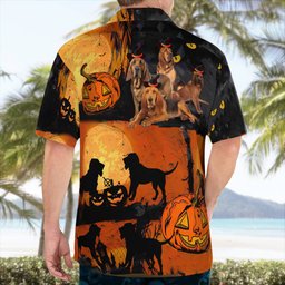 Bloodhound Halloween AOP Hawaii Shirt