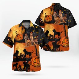 Bloodhound Halloween AOP Hawaii Shirt
