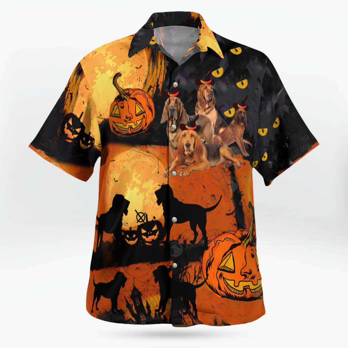 Bloodhound Halloween AOP Hawaii Shirt