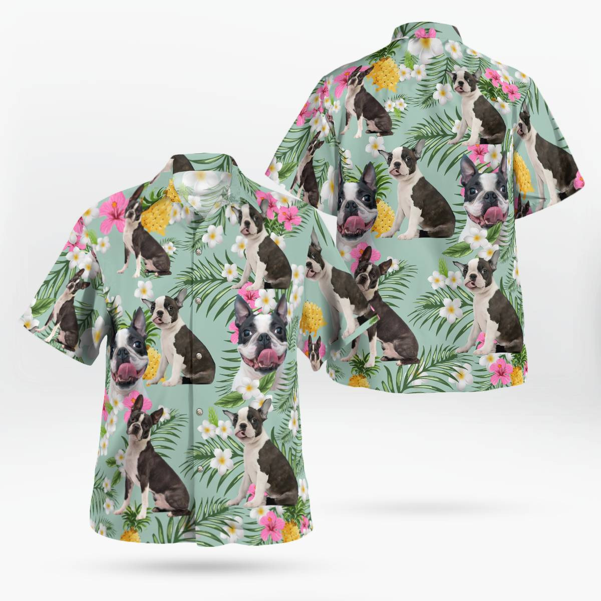 Boston Terrier Hawaii Shirt