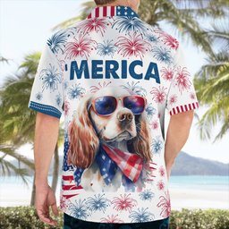 Cocker Spaniel AOP Hawaii Shirt