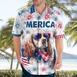 Cocker Spaniel AOP Hawaii Shirt