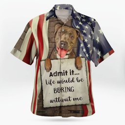 Pitbull AOP Hawaii Shirt