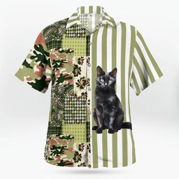 Black Cat AOP Hawaii Shirt