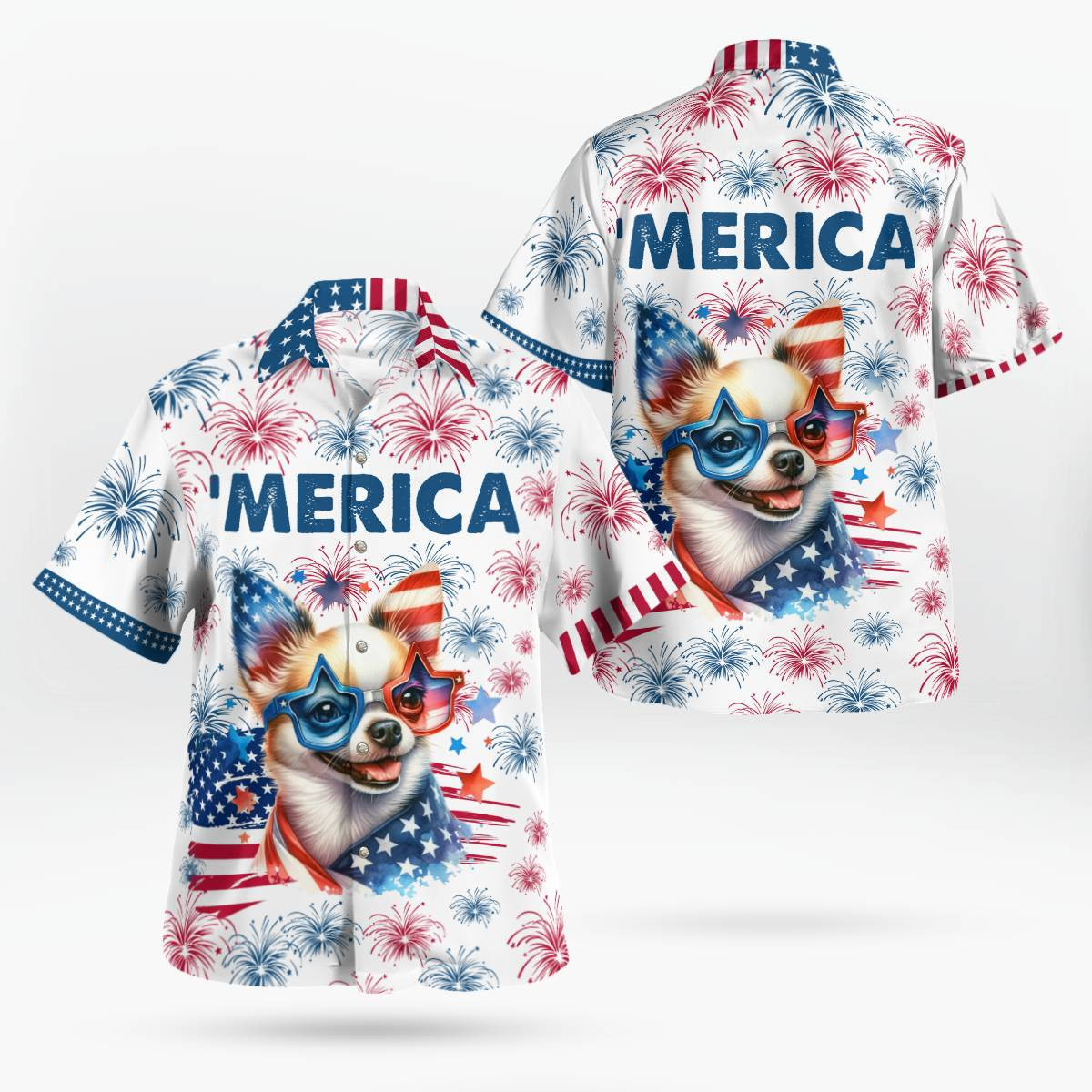 Chihuahua AOP Hawaii Shirt