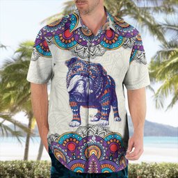 English Bulldog AOP Hawaii Shirt