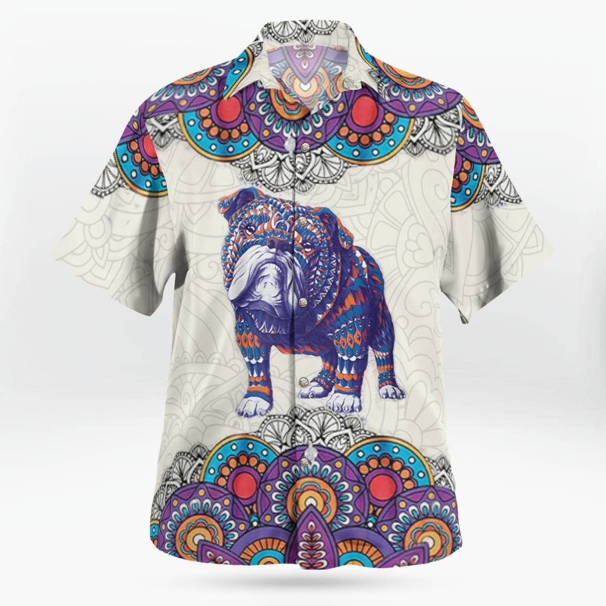 English Bulldog AOP Hawaii Shirt