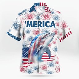 Dolphins AOP Hawaii Shirt