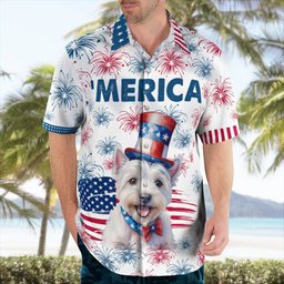 Westie AOP Hawaii Shirt