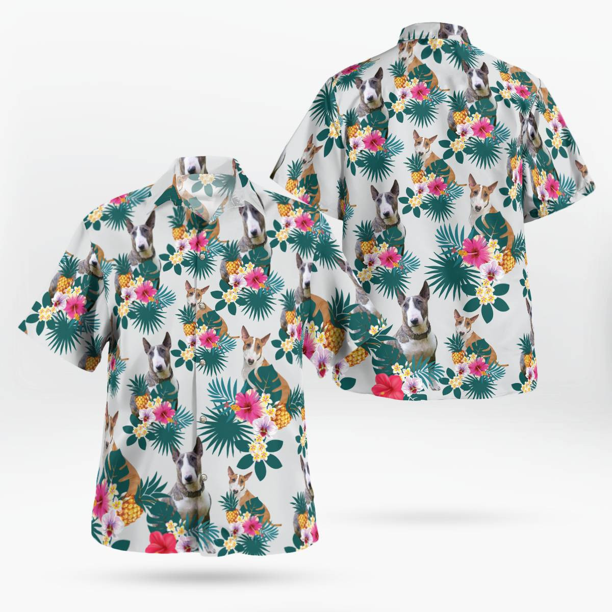 Bull Terrier Hawaii Shirt