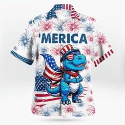 Dinosaur AOP Hawaii Shirt