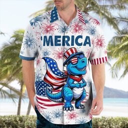 Dinosaur AOP Hawaii Shirt
