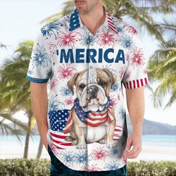 Bulldog AOP Hawaii Shirt