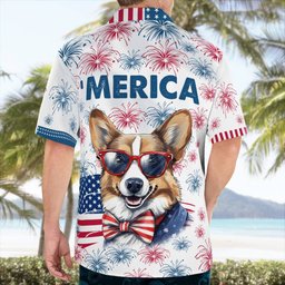 Corgi AOP Hawaii Shirt