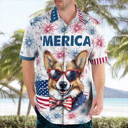 Corgi AOP Hawaii Shirt