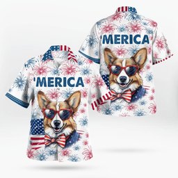 Corgi AOP Hawaii Shirt