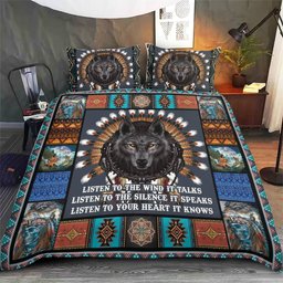 Native American Wolf Bedding Set