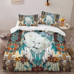 Native American Wolf Bedding Set