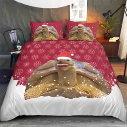 turtle Christmas Bedding Set