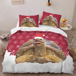 turtle Christmas Bedding Set