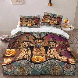 Rhodesian Ridgeback Halloween Bedding Set