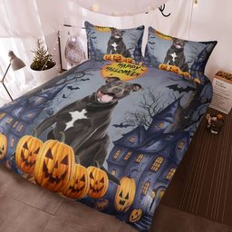 Pitbull Halloween Bedding Set