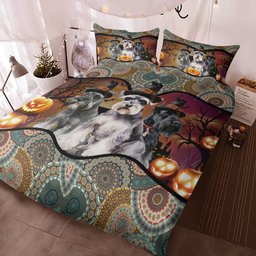 Schnauzer Halloween Bedding Set