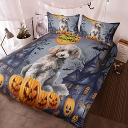 Poodle Halloween Bedding Set